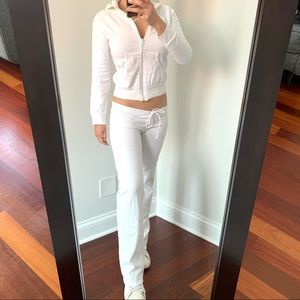 American Apparel Tracksuits Sweatsuit set hoodie jogger size XS White classic